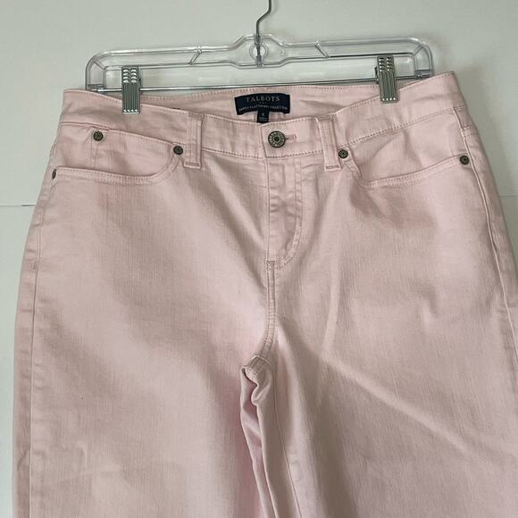 Talbots Factory Simply Flattering BOYFRIEND Jeans Size 6 Pink Denim Mid Rise - Picture 3 of 8